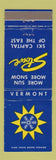 Matchbook Cover - Stowe VT Skiing