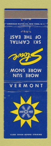 Matchbook Cover - Stowe VT Skiing