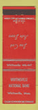 Matchbook Cover - Whitinsville National Bank MA