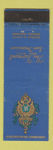 Matchbook Cover - Fairmont Hotel San Francisco CA