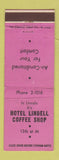 Matchbook Cover - Hotel Lindell Coffee Shop Lincoln NE