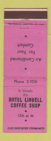 Matchbook Cover - Hotel Lindell Coffee Shop Lincoln NE