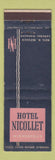 Matchbook Cover - Hotel Nicollet Minneapolis MN