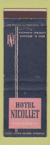Matchbook Cover - Hotel Nicollet Minneapolis MN
