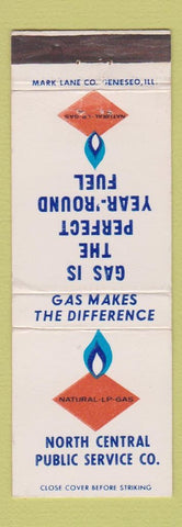 Matchbook Cover - North Central Public Service LP gas WEAR