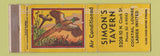 Matchbook Cover - Simon's Tavern Chicago? WEAR
