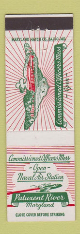 Matchbook Cover - Patuxent River MD Naval Air Station