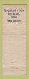 Matchbook Cover - Scenic Inn Kansas City MO