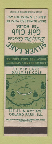 Matchbook Cover - Silver Lake Golf Club Orland Park IL
