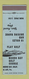 Matchbook Cover - Morro Bay Golf Course CA CREASE
