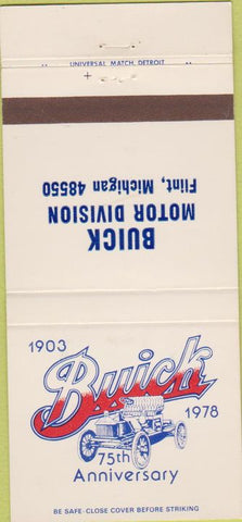 Matchbook Cover - 1978 Buck Flint MI 30 Strike