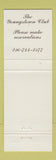 Matchbook Cover - Youngstown Club OH?