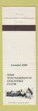 Matchbook Cover - Youngstown Country Club OH #2