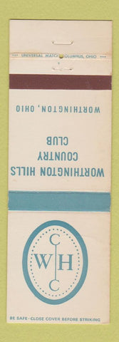 Matchbook Cover - Worthington Hills Country Club Worthing OH