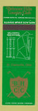 Matchbook Cover - Belmont Hills Country Club St Clairsville OH