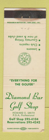 Matchbook Cover - Diamond Bar Golf Club CA WEAR