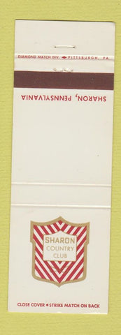 Matchbook Cover - Sharon Country Club PA