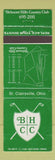 Matchbook Cover - Belmont Hills Country Club St Clairsville OH