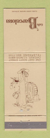 Matchbook Cover - Cafe Barcelona Chicago IL