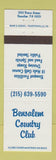 Matchbook Cover - Bensalem Country Club PA