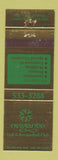 Matchbook Cover - Newjands Golf Raquetball Club Langley BC