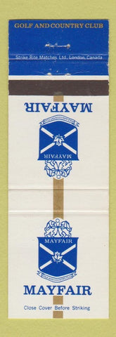 Matchbook Cover - Mayfair Golf and Country Club