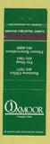 Matchbook Cover - Oxmoor Country