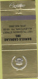 Matchbook Cover - Daniels Cadillac Allentown PA gold 30 Strike