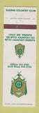 Matchbook Cover - Eugene Country Club OR