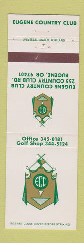 Matchbook Cover - Eugene Country Club OR