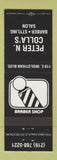 Matchbook Cover - Peter N Colla's Barber Shop
