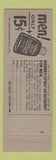 Matchbook Cover - Mennen Skin Bracer After Shave