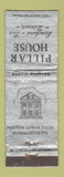 Matchbook Cover - Pillar House Newston Lower Falls MA WORN