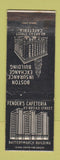 Matchbook Cover - Fender's Cafeteria Boston MA WEAR