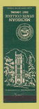 Matchbook Cover - Michigan State College East Lansing MI