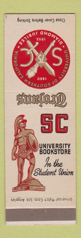 Matchbook Cover - University of Southern California Trojans 1955