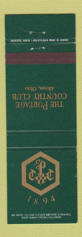 Matchbook Cover - Portage Country Club Akron OH