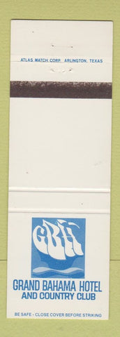 Matchbook Cover - Grand Bahama Hotel Country Club