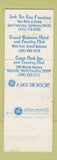 Matchbook Cover - Grand Bahama Hotel Country Club