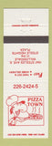 Matchbook Cover - Pizza Town Willowdale ON