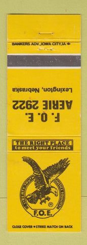 Matchbook Cover - Eagles Club Lexington NE
