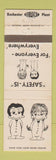 Matchbook Cover - DuPont Rochester NY Plant Safety