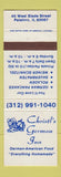 Matchbook Cover - Christl's German Inn Palatine IL WEAR
