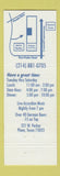 Matchbook Cover - Bavarian Grill Plano TX