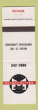 Matchbook Cover - Royal Oak Metropolitan Music Cafe MI