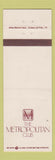 Matchbook Cover - Metropolitan Club Chicago IL
