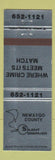 Matchbook Cover - Newaygo County Silver Observer Crime Watches