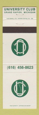Matchbook Cover - University Club Grand Rapids MI