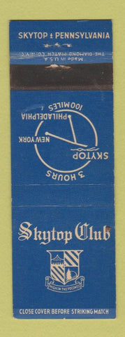 Matchbook Cover - Skytop Club  WEAR