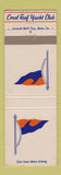 Matchbook Cover - Coral Reef Y Acht Club WEAR
